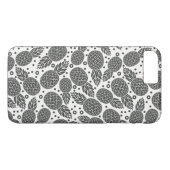 Monochroom Ananassen Case-Mate iPhone Case (Achterkant (Horizontaal))