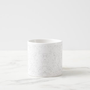 Monochroom Bloemmotief – Elegante Naadloze Kunst Espresso Kop