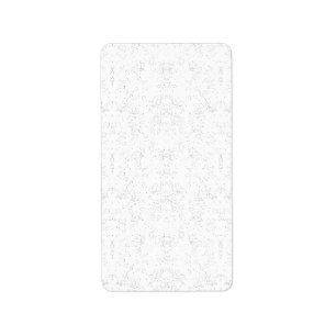 Monochroom Bloemmotief – Elegante Naadloze Kunst Etiket