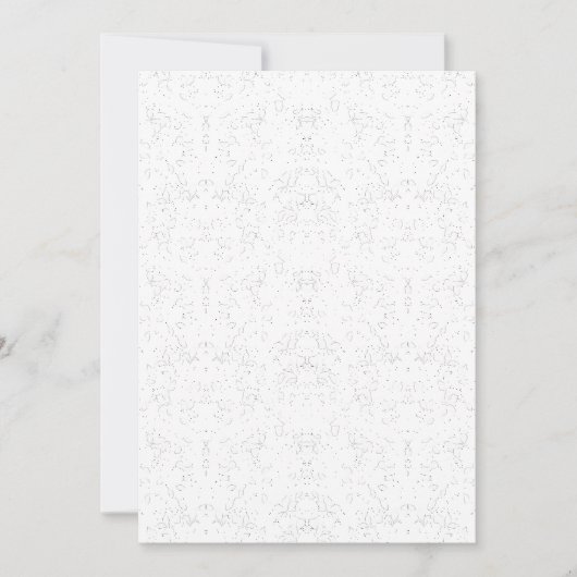 Monochroom Bloemmotief – Elegante Naadloze Kunst Kaart (Voorkant)