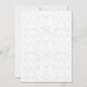 Monochroom Bloemmotief – Elegante Naadloze Kunst Kaart (Achterkant)