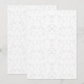 Monochroom Bloemmotief – Elegante Naadloze Kunst Kaart (Voorkant / Achterkant)