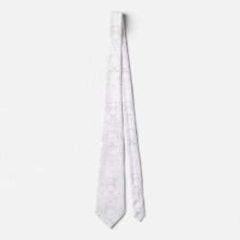 Monochroom Bloemmotief – Elegante Naadloze Kunst Stropdas