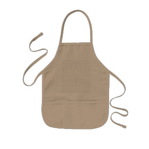 Monochroom bloempatroon – Elegante naadloze kunst Kinder Schort