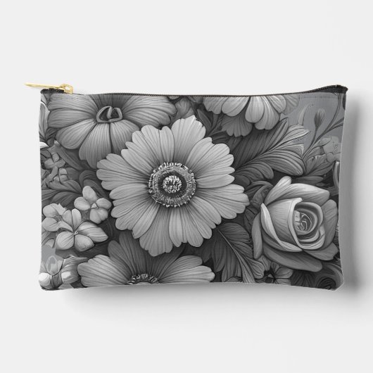 Monochroom boeket bloemen etui (Voorkant)