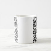 Monochroom Boho Brei Sampler | Tribal Geometrisch Koffiemok (Center)