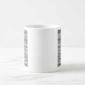 Monochroom Boho Brei Sampler | Tribale Geometrisch Koffiemok (Center)