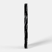 Monochroom Botten Halloween Patroon iPhone Hoesje (Rechterkant)