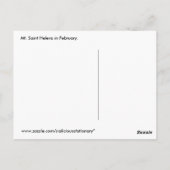 Monochroom Briefkaart in februari (Achterkant)