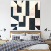 Monochroom Contrast Canvas Afdruk (Insitu (Slaapkamer))