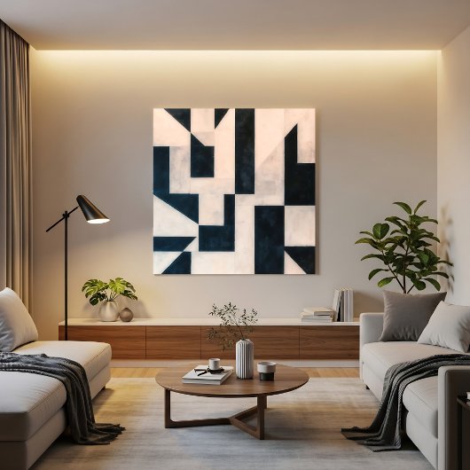 Monochroom Contrast Canvas Afdruk