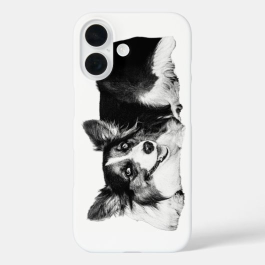 Monochroom Corgi-vertrouwen Case-Mate iPhone Case (Achterkant)
