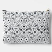 Monochroom Cosmetisch Bloemmotief Etui (Achterkant)