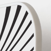 Monochroom Draaiende Spiraal Pickleball Paddle (Links Detail)