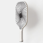 Monochroom Draaiende Spiraal Pickleball Paddle (Links)