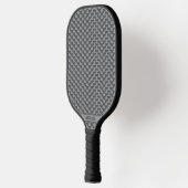 Monochroom driehoek mozaïek aangepaste naam pickleball paddle (Links)
