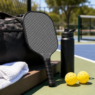 Monochroom driehoek mozaïek aangepaste naam pickleball paddle