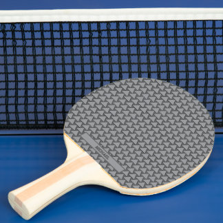 Monochroom driehoek mozaïek aangepaste naam tafeltennisbatje