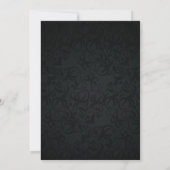 Monochroom Duitse Und Script Trouw Kaart (Achterkant)