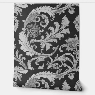 Monochroom Fleur Antiek Behang