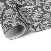 Monochroom Fleur Antiek Cadeaupapier (Rol Hoek)