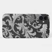 Monochroom Fleur Antiek Case-Mate iPhone Case (Achterkant (horizontaal))
