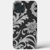 Monochroom Fleur Antiek Case-Mate iPhone Case (Achterkant)