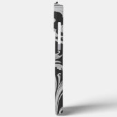 Monochroom Fleur Antiek Case-Mate iPhone Case (Achterkant / Links)