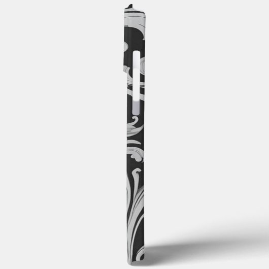 Monochroom Fleur Antiek Case-Mate iPhone Case (Achterkant / Links)