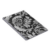 Monochroom Fleur Antiek Notitieboek (Rechterzijde)