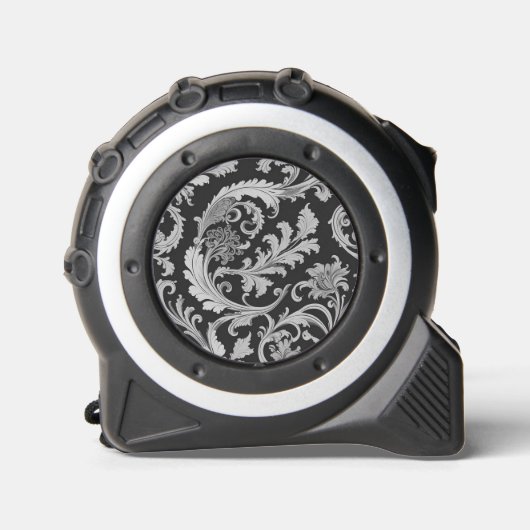 Monochroom Fleur Antiek Patroon Rolmaat (Voorkant)