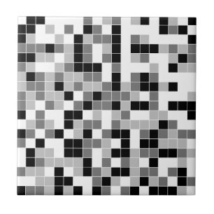 Monochroom geometrisch patroon keramiek tegel tegeltje