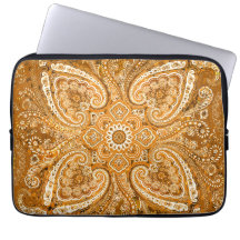 Monochroom gouden paisleymotief