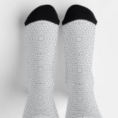 Monochroom grijs en wit geometrisch sokken (Top)