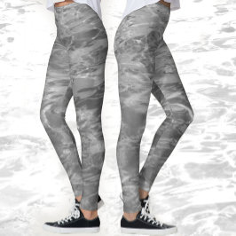 Monochroom grijze waterleggings leggings