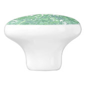 Monochroom groen marmer keramische knop (Zijkant)