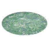 Monochroom groen marmer snijplank (Hoek)