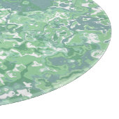 Monochroom groen marmer snijplank (Hoek)