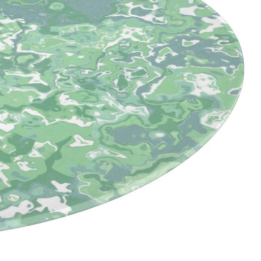 Monochroom groen marmer snijplank (Hoek)