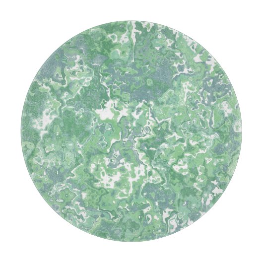 Monochroom groen marmer snijplank (Voorkant)