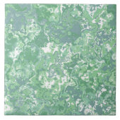 Monochroom groen marmer tegeltje (Voorkant)