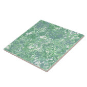 Monochroom groen marmer tegeltje (Zijkant)