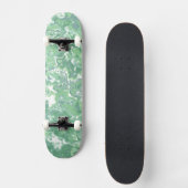 Monochroom groene marmer persoonlijk skateboard (Voorkant)