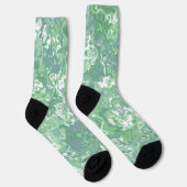 Monochroom groene marmer sokken (Rechts)