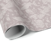 Monochroom Halloween-patroon cadeaupapier rol (Rol Hoek)