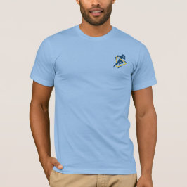 Monochroom Hardlopende Man Sport Minimalistisch Li T-shirt