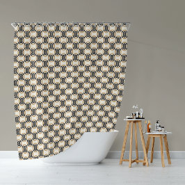 Monochroom Infinity Loop Douchegordijn