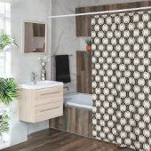 Monochroom Infinity Loop Douchegordijn