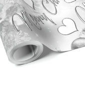 Monochroom kerstthema Verpakkingspapier Cadeaupapier (Rol Hoek)