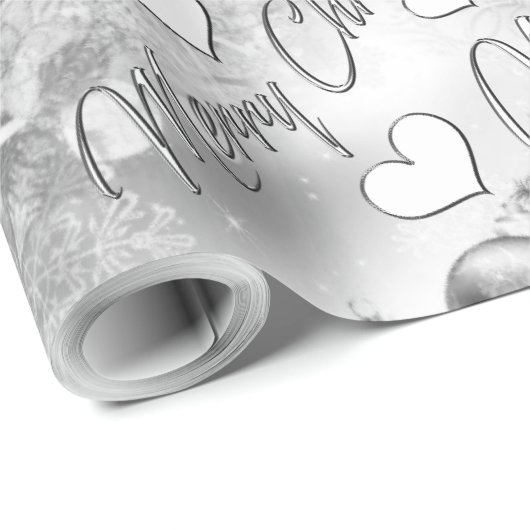 Monochroom kerstthema Verpakkingspapier Cadeaupapier (Rol Hoek)